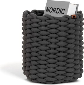 Tekstylny koszyk ø 25x25 cm Peach Skin Round M – Bigso