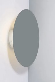 Szary okrągły kinkiet 25 cm - V049-Rativo