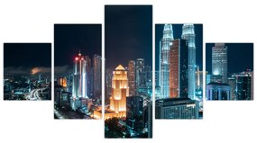 Obraz - Noc w Kuala Lumpur (125x70 cm)