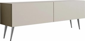 Szafka RTV: Kaszmir, Chromowane nogi, 140 x 52 x 32 cm