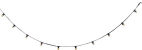 Zewnetrzna Łączone czarne oświetlenie girlandowe z wtyczką 6m z 10 żarówkami E27 IP44 - Lubber Nowoczesny Oswietlenie zewnetrzne