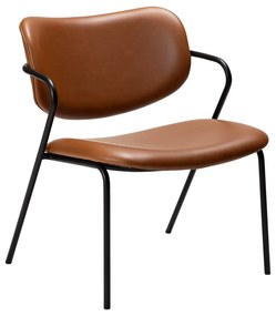 Koniakowy fotel z imitacji skóry Zed – DAN-FORM Denmark
