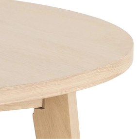 Okrągły rozkładany stół z blatem w dekorze dębu ø 120 cm A-Line – Actona