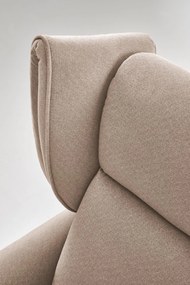 Fotel wypoczynkowy elektrycznie rozkładany beżowy GELATO