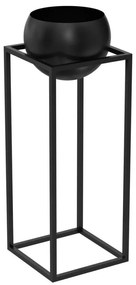 Metalowa donica 81,3x29 cm czarna