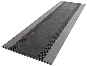 Dywan nowoczesny Basic szary chodnik 80 cm x 200 cm