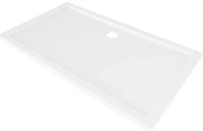 Mexen Flow brodzik prostokątny slim 140 x 70 cm, biały połysk - 46R107014