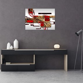 Obraz na szkle abstrakcji (70x50 cm)