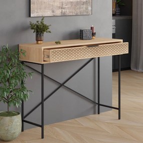 Konsola w dekorze dębu 35.5x110 cm Ecrin – Marckeric