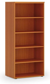 Regał biurowy PRIMO WOOD, 800 x 500 x 1781 mm, czereśnia