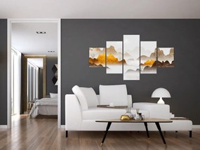 Obraz - Góry we mgle (125x70 cm)