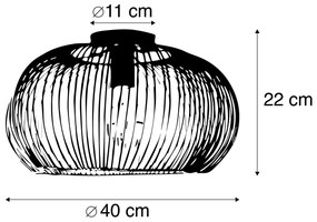 Industrialna lampa sufitowa miedź 40 cm - FinnPrzemysłowy Oswietlenie wewnetrzne