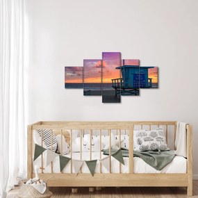 Obraz z plaży Santa Monica (125x70 cm)