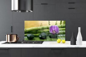 Panel Kuchenny Harmonijny Bambus I Kwiaty