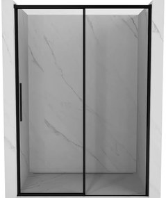 Mexen Rox drzwi prysznicowe rozsuwane prawe 155 cm, czarna ramka, czarne - 8C2-155-000-70-70-P