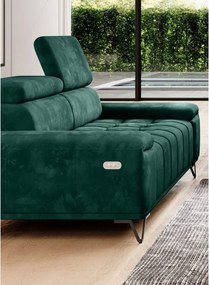 Sofa kanapa PALLADIO z elektrycznym systemem rozkładania siedziska regulowane zagłówki WERSAL