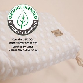 Beżowy ochraniacz do łóżeczka z mieszanki bawełny 170 cm Frosty Almond – Roba