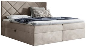 Beżowe łóżko kontynentalne 5 rozmiarów G9-N47