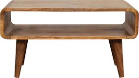 Otwarty mebel pod telewizor Artisan Furniture, wykończenie dębowe, 1 otwarta półka, jasnobrązowy