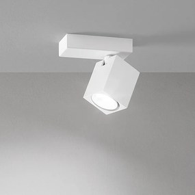 ODDY regulowana kwadratowa lampa ścienna LED, biała, 1xGu10 Perenz