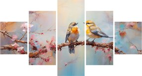Obraz - Gołąbki (125x70 cm)