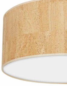 Lampa sufitowa korek, biała, okrągła CORK White/Cork 3xE27 Ø50cm
