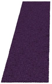 Ciemnofioletowy chodnik 80x250 cm Fluffy – Ayyildiz Carpets