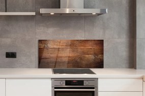 Panel szklany do Kuchni Naturalna Struktura Drewna