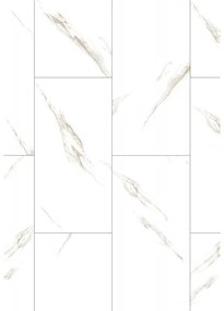 Mexen River White panele winylowe 610 x 305 mm LVT Dryback 2,5 mm, podkład PVC, 4 V-Fuga, Jazz White - F1450-0610-305-255-4V1-01