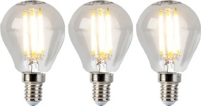Zestaw 3 żarówek LED E14 z możliwością ściemniania, żarówka kuliste P45 5W 470lm 2700K