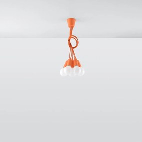 Pomarańczowa lampa wisząca ø 25 cm Rene – Nice Lamps