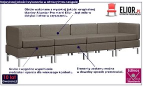 4-częściowy zestaw wypoczynkowy taupe - Marsala 4D