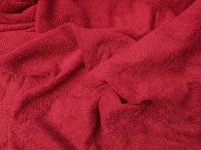 PrzytulneMieszkanie.pl Froté prześcieradło PREMIUM czerwone 180x200 cm