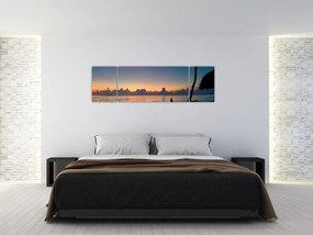 Obraz kobiety na plaży (170x50 cm)