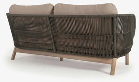 Sofa ogrodowa w kolorze khaki Kave Home Catalina