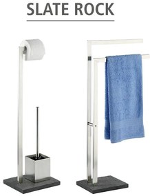 Stojak na papier toaletowy i szczotkę do WC, SLATE ROCK - 2 w 1, WENKO