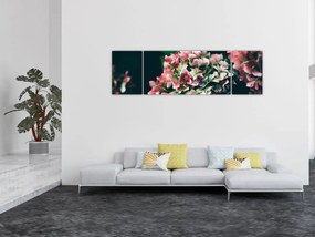 Obraz - Fragment Hortensji (170x50 cm)