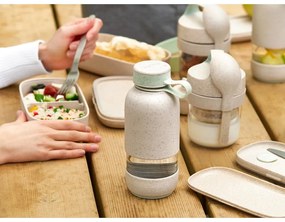 Kremowa podróżna szklana butelka 500 ml To Go Organic – Lékué
