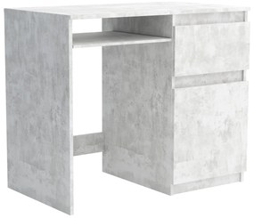 Biurko komputerowe młodzieżowe szkolne 90 cm REMI1 Beton