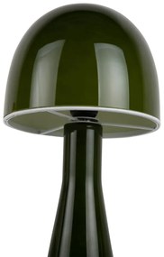 Ciemnozielona lampa stołowa ze szklanym kloszem (wysokość 45 cm) Bombin – Leitmotiv