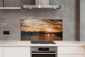 Panel Szklany Krakowski Most o Zmierzchu