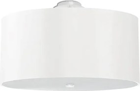 Biały okrągły plafon minimalistyczny 50 cm - 2X EX665 C2-Z00