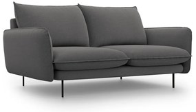 Ciemnoszara sofa Cosmopolitan Design Vienna, 160 cm