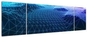 Obraz - Góry w modelu komputerowym (170x50 cm)