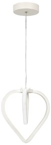 Biała metalowa lampa wisząca LED ø 22 cm Sevinc – Squid Lighting
