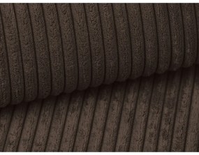 Brązowa sztruksowa rozkładana sofa 195 cm Nona – Makamii