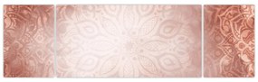 Obraz - Różowa mandala (170x50 cm)