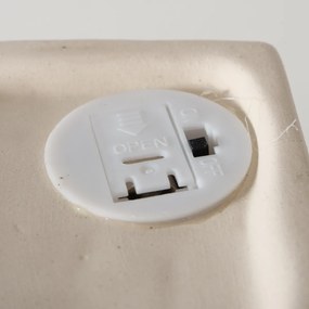 Dekoracja domek z kamionki z oświetleniem LED, 10,5 cm