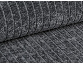 Ciemnoszara sztruksowa sofa 264 cm Bergano – Cosmopolitan Design