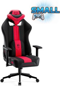 Fotel do grania dla młodzieży Diablo X-Player 2.0 Small Size, karmazynowo-antracytowy